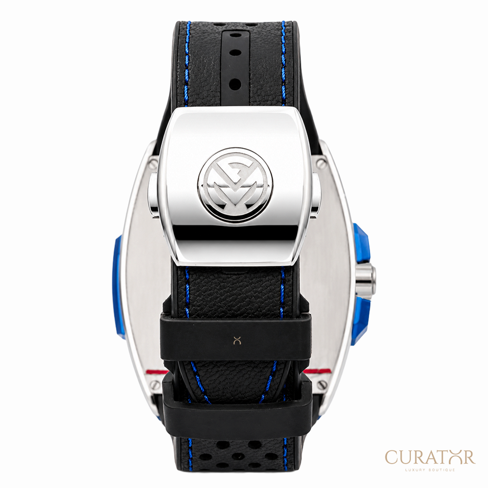 Franck Muller Vanguard Racing "Blue Accent" Stainless Steel Automatic