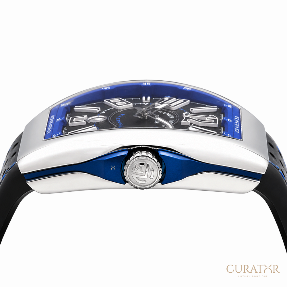 Franck Muller Vanguard Racing "Blue Accent" Stainless Steel Automatic