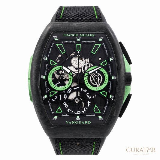 Franck Muller Vanguard Racing Chronograph Carbon Krypton Green Watch