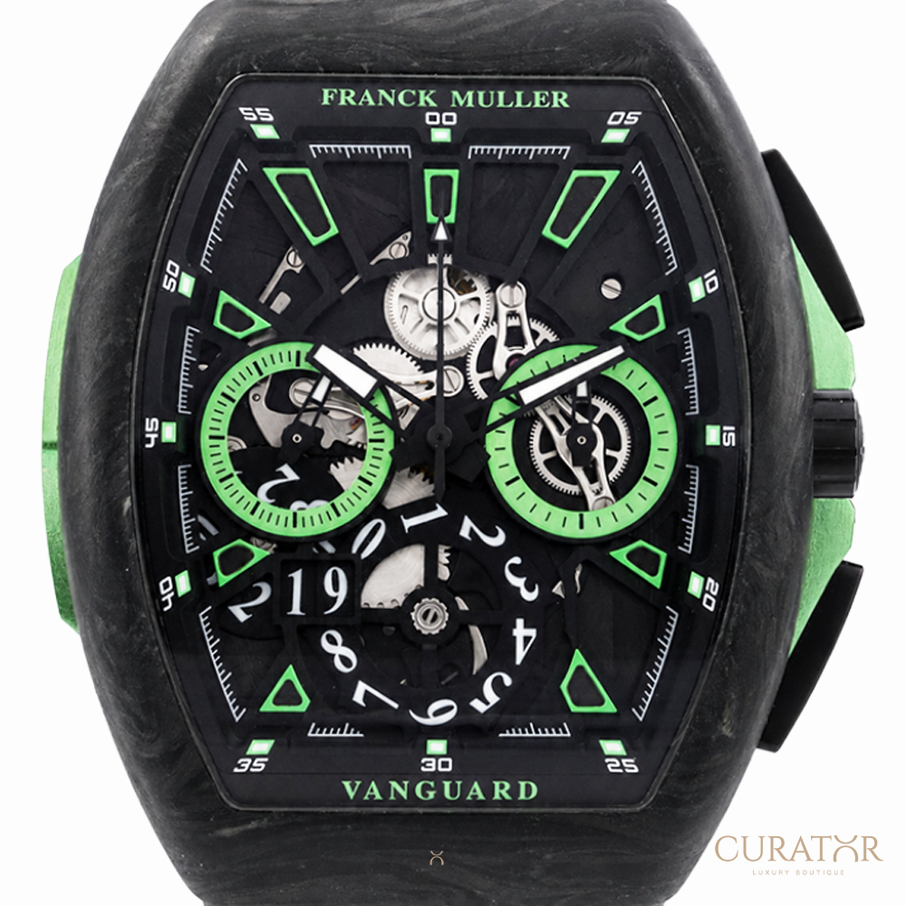 Franck Muller Vanguard Racing Chronograph Carbon Krypton Green Watch