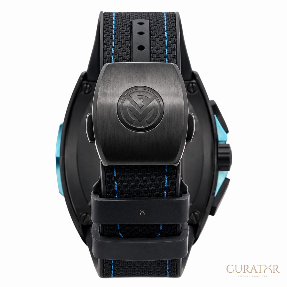 Franck Muller Vanguard Racing Chronograph Carbon Krypton Blue Watch