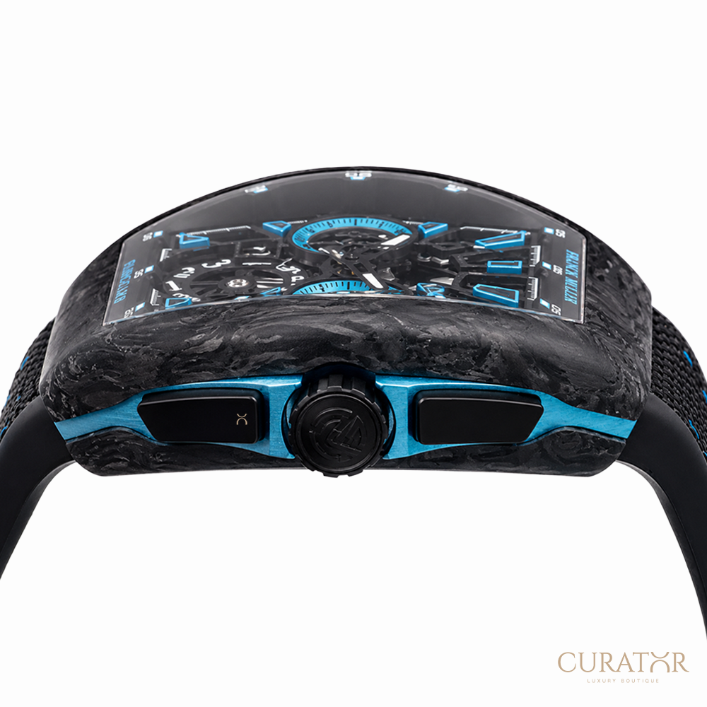 Franck Muller Vanguard Racing Chronograph Carbon Krypton Blue Watch