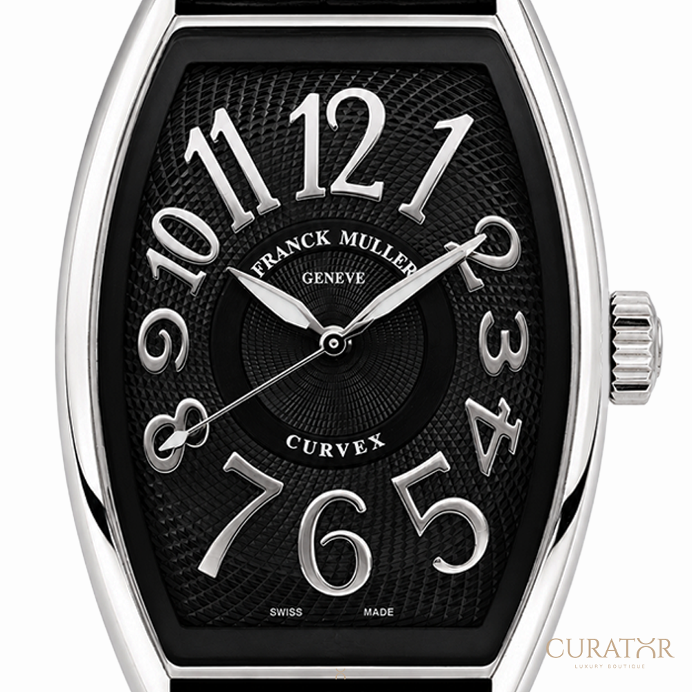 Franck Muller Curvex CX Black Dial Stainless Steel Watch