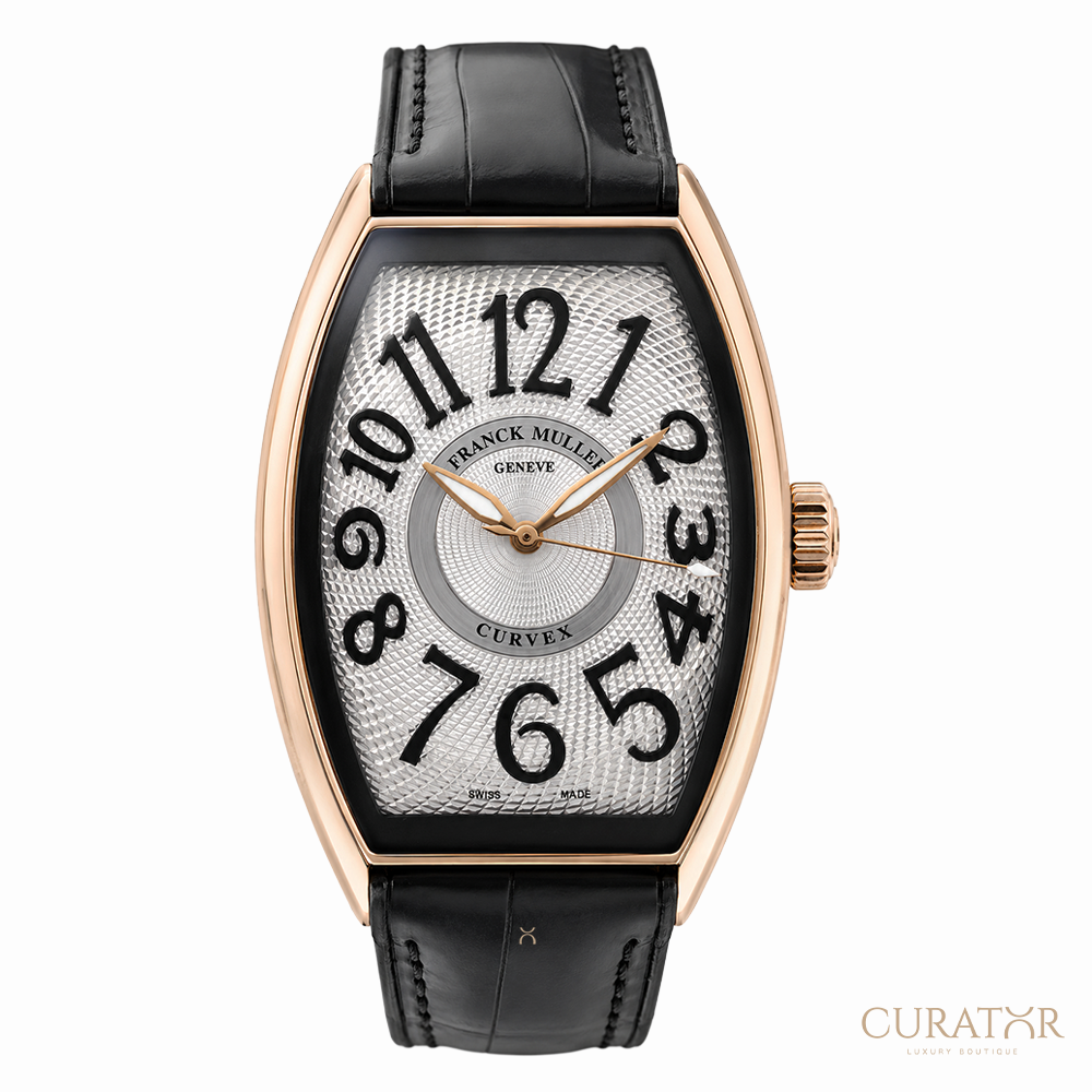 Franck Muller Curvex CX Silver Dial 18k Rose Gold Watch