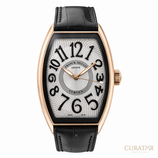 Franck Muller Curvex CX Silver Dial 18k Rose Gold Watch