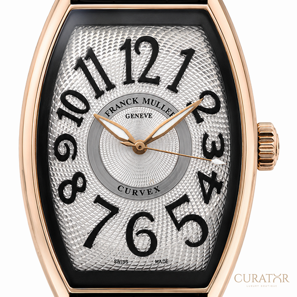 Franck Muller Curvex CX Silver Dial 18k Rose Gold Watch