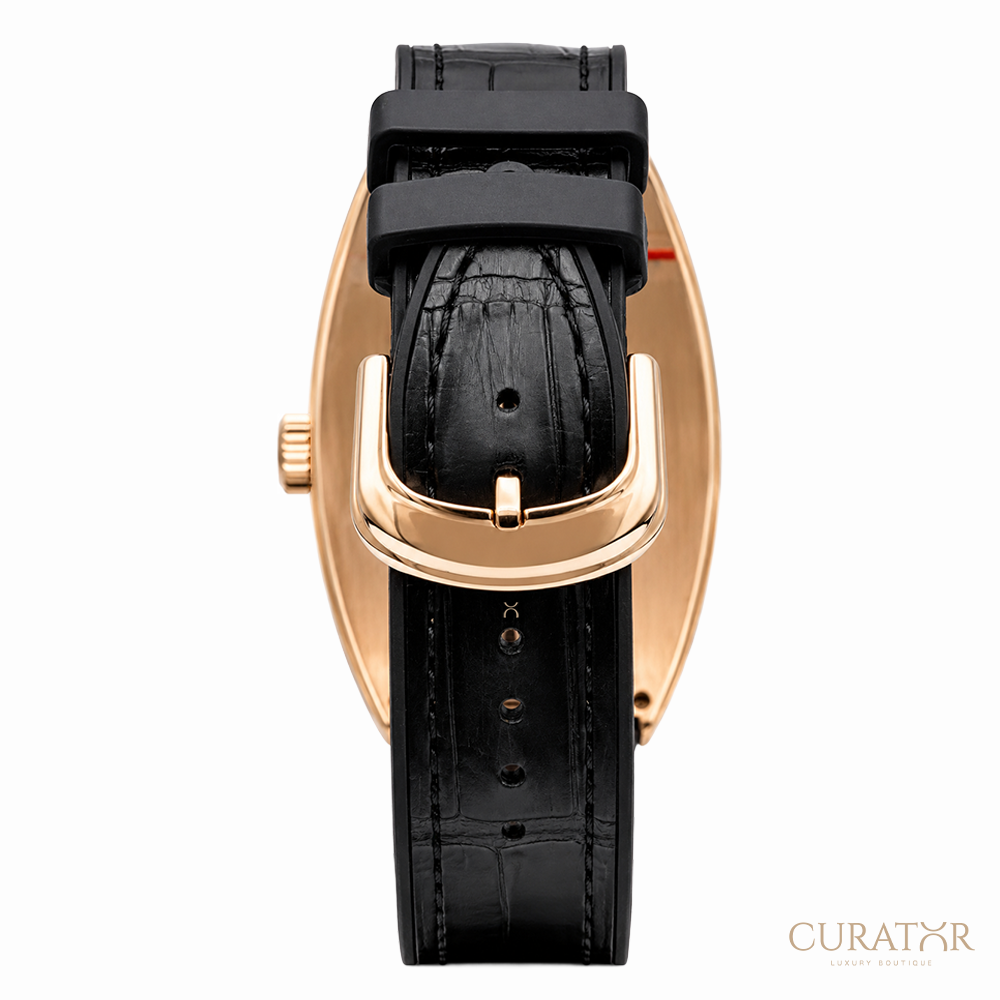 Franck Muller Curvex CX Silver Dial 18k Rose Gold Watch