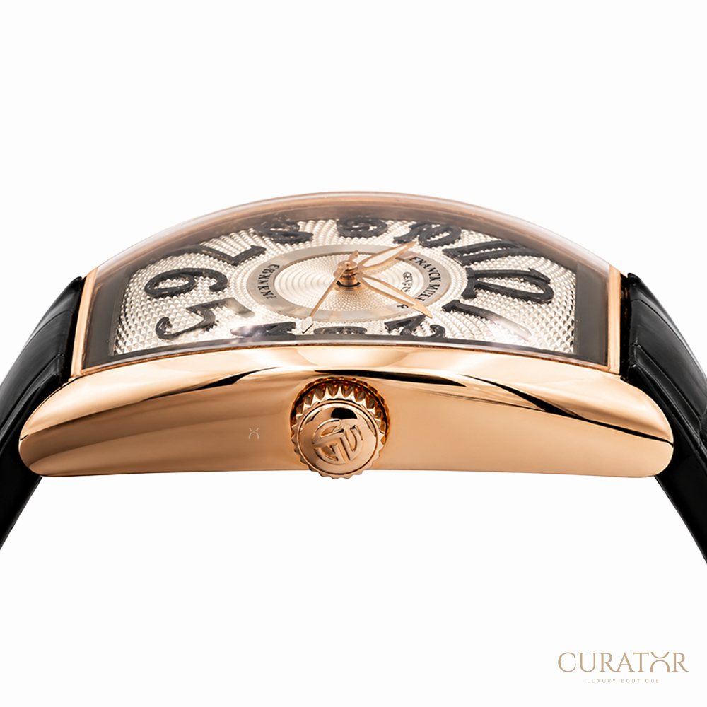 Franck Muller Curvex CX Silver Dial 18k Rose Gold Watch