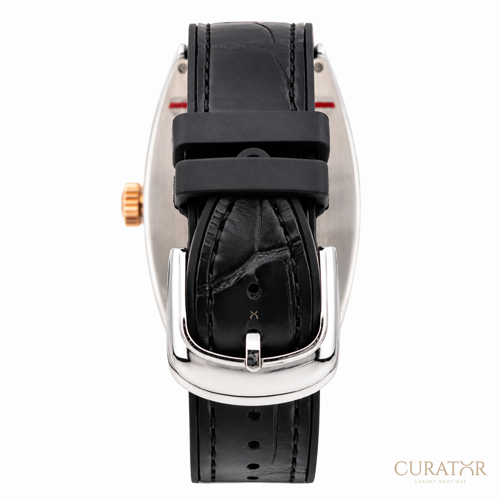 Franck Muller Curvex CX Black Dial Stainless Steel & Rose Gold Watch