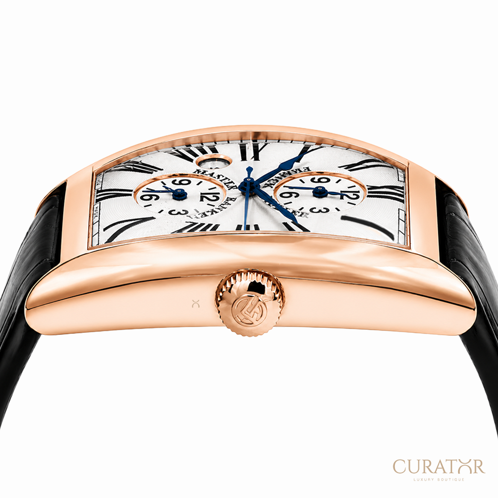 Franck Muller Cintrée Curvex Master Banker 18k Rose Gold Watch