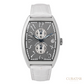Franck Muller Cintrée Curvex Master Banker Stainless Steel Grey Dial Watch