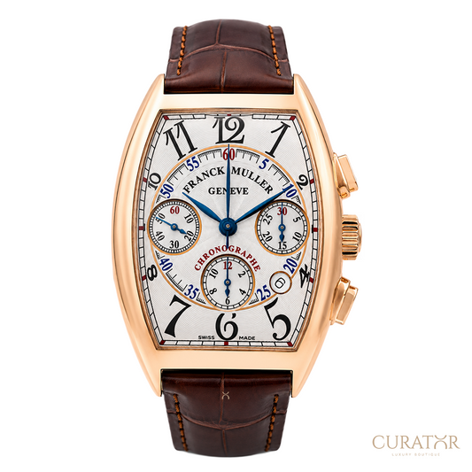 Franck Muller Cintrée Curvex Chronograph 18k Rose Gold Watch