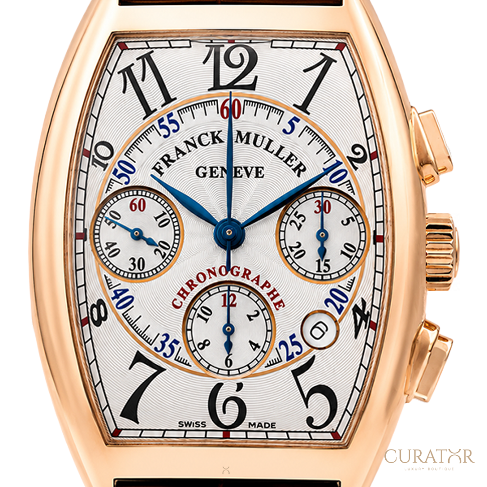 Franck Muller Cintrée Curvex Chronograph 18k Rose Gold Watch