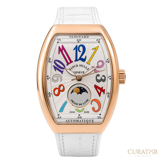 Franck Muller Vanguard Lady Phase de Lune 18k Rose Gold Automatic