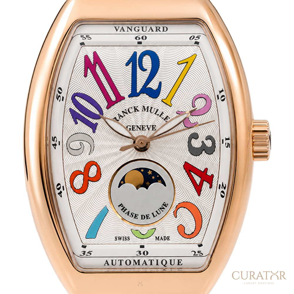 Franck Muller Vanguard Lady Phase de Lune 18k Rose Gold Automatic