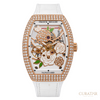 Franck Muller Vanguard Rose Skeleton 18k Rose Gold Diamond-Pave Automatic