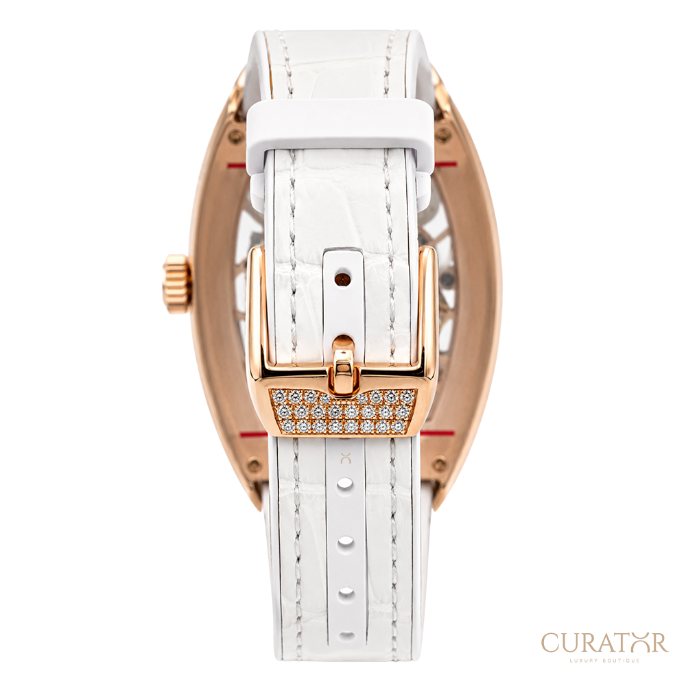 Franck Muller Vanguard Rose Skeleton 18k Rose Gold Diamond-Pave Automatic