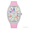Franck Muller Vanguard Lady Crazy Hours Diamond-Pave Stainless Steel