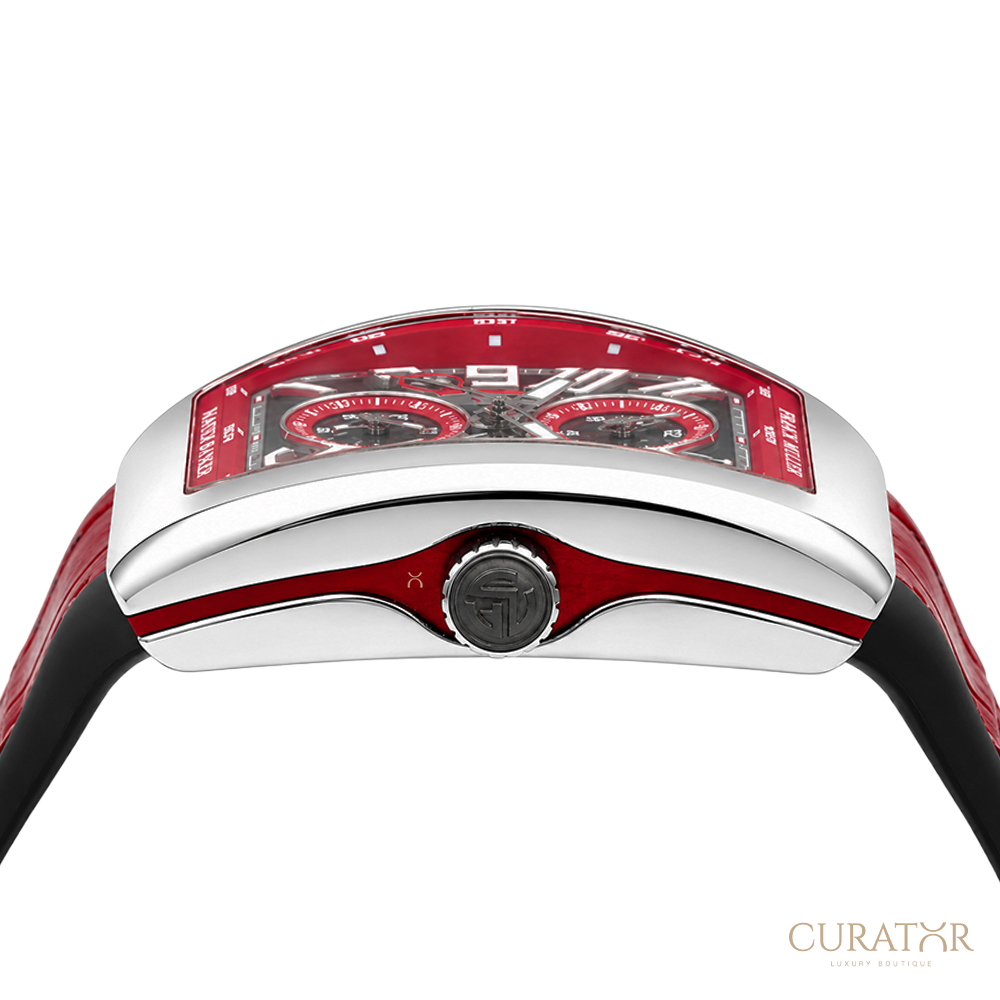 Franck Muller Vanguard Master Banker Stainless Steel "Ergal Red" Automatic