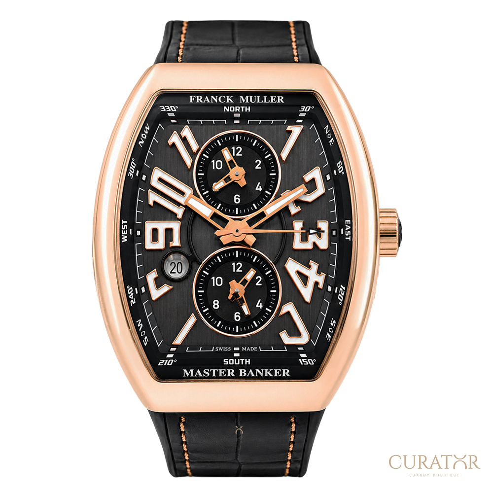 Franck Muller Vanguard Master Banker 18k Rose Gold Automatic