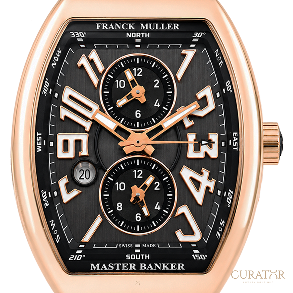 Franck Muller Vanguard Master Banker 18k Rose Gold Automatic