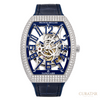 Franck Muller Vanguard 7-Days Power Reserve Skeleton Diamond & Blue