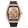 Franck Muller Vanguard 7-Days Power Reserve Skeleton Rose Gold Diamond