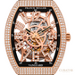 Franck Muller Vanguard 7-Days Power Reserve Skeleton Rose Gold Diamond