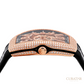 Franck Muller Vanguard 7-Days Power Reserve Skeleton Rose Gold Diamond
