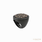 Anil Arjandas Jewels: Rose Cut Flat Pumped Ring – Icy Brown
