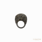 Anil Arjandas Jewels: Rose Cut Pumped Ring – Icy Brown