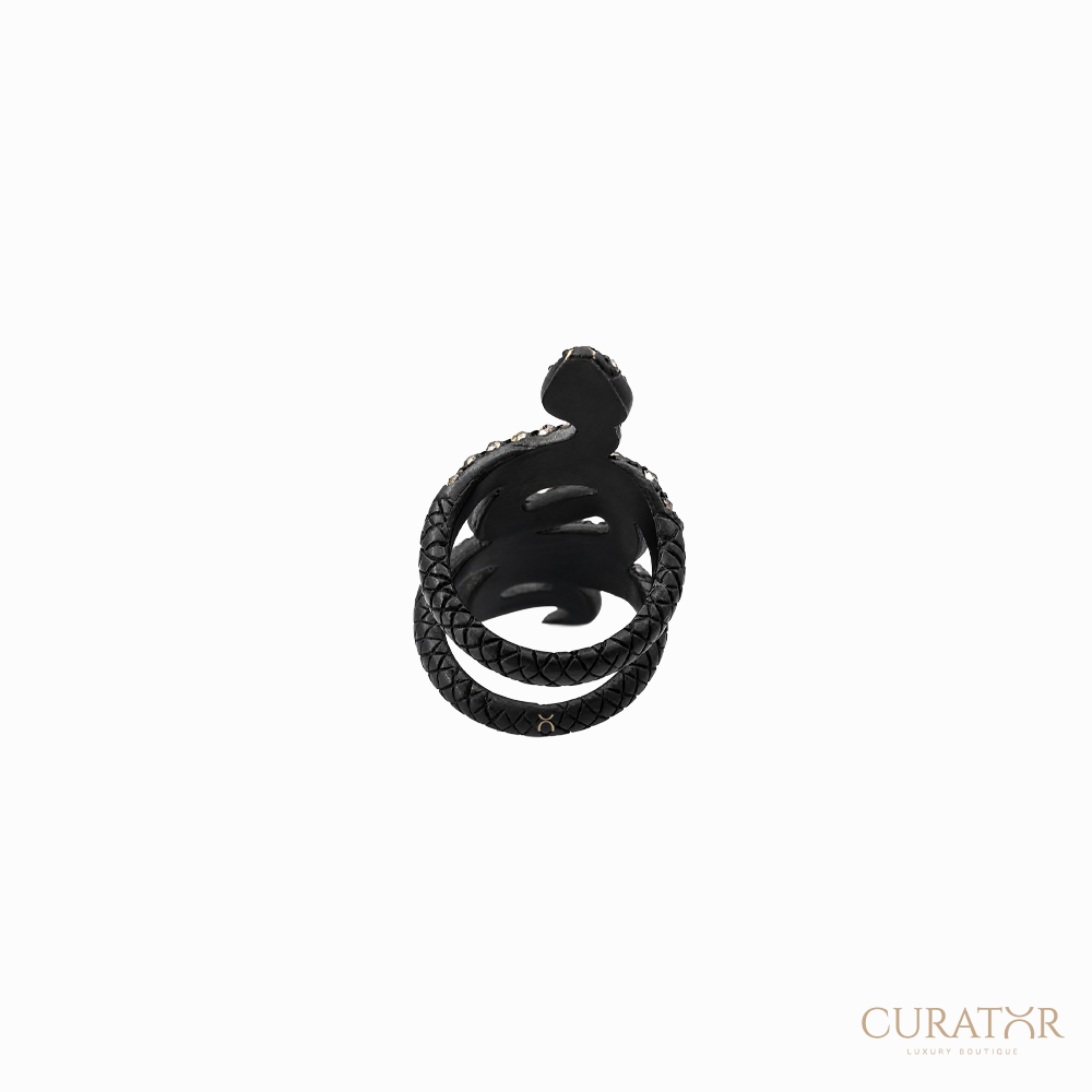 Anil Arjandas Jewels: Rose Cut Snake Wrap Ring – Icy Brown