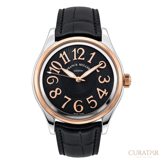 Franck Muller Round Stainless Steel & 18K Rose Gold 43mm