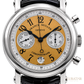 Title Page Franck Muller Round Chronograph Date 18K White Gold Yellow Dial 39mm