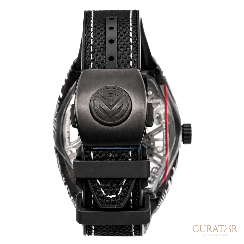 Franck Muller Vanguard 7 Days Power Reserve Skeleton Carbon Damascus