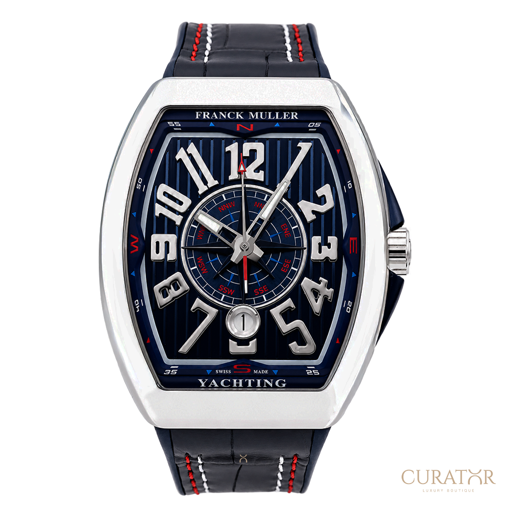 Franck Muller Vanguard Yachting Anchor Blue Dial