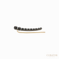 Anil Arjandas Jewels: Matte Black Oxidized Black Diamond Degradé Large Earring