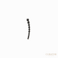 Anil Arjandas Jewels: Matte Black Oxidized Black Diamond Degradé Large Earring