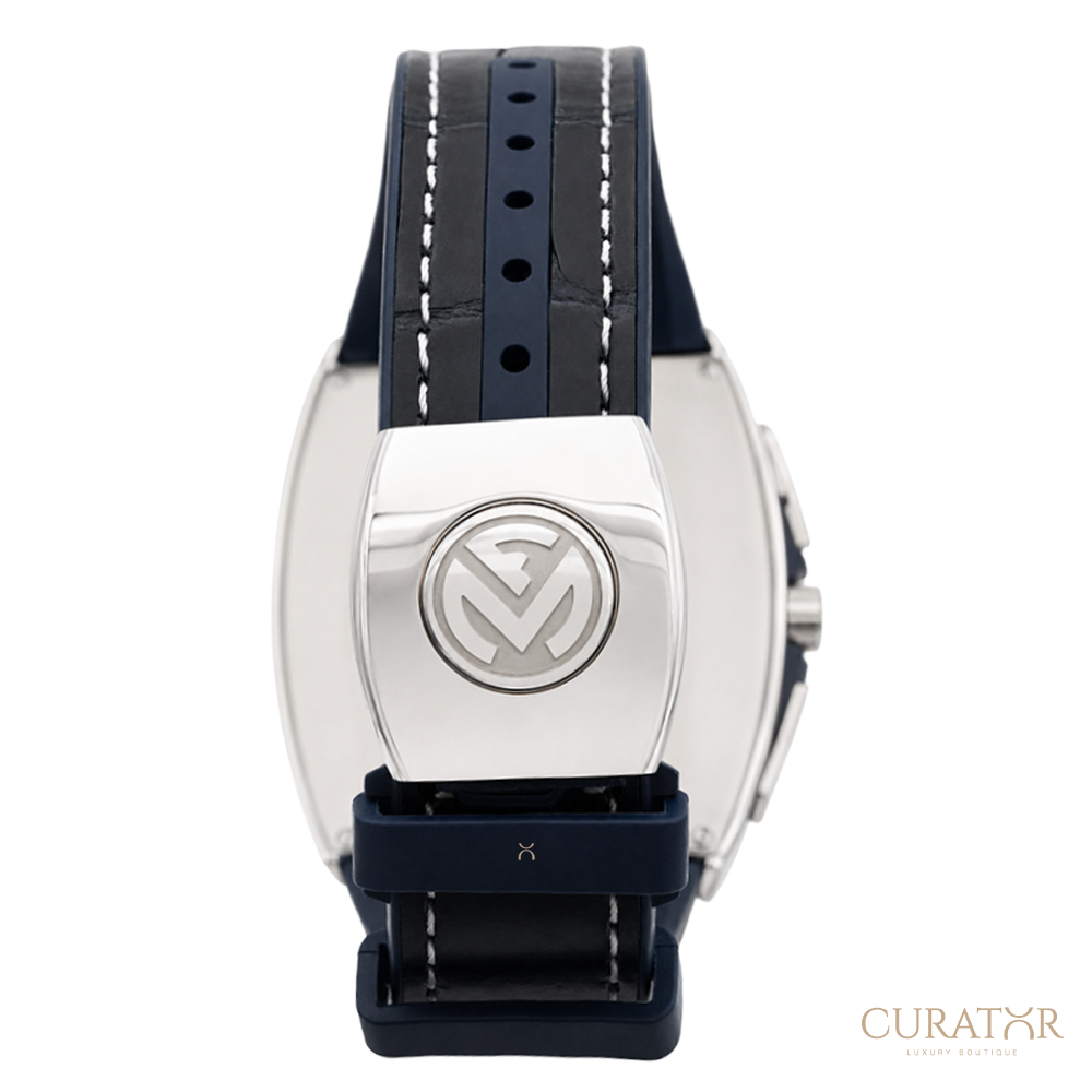 Franck Muller Vanguard Yachting Chronograph Stainless Steel Blue Dial Watch