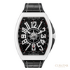 Franck Muller Vanguard Yachting White Ceramic Black Dial Watch