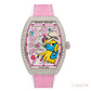 Franck Muller Vanguard Lady Smurfette Flower Limited Edition Diamond Stainless Steel Watch
