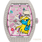 Franck Muller Vanguard Lady Smurfette Flower Limited Edition Diamond Stainless Steel Watch