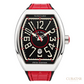 Franck Muller Vanguard Swiss Edition Stainless Steel Red Accents Date Watch