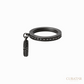 Anil Arjandas Jewels: Matte Black Oxidized Diamond Horseshoe Charm Ring
