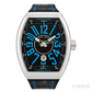 Franck Muller Vanguard Casablanca Stainless Steel Black Dial Blue Accents Watch