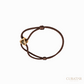 Anil Arjandas Jewels: Skeleton Pumped Evil Eye TPT Carbon & Brown Diamond Silk Cord Bracelet