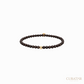 Anil Arjandas Jewels: Matte Brown Ceramic Beaded 11:11 Charm Bracelet