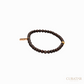 Anil Arjandas Jewels: Matte Brown Ceramic Beaded 11:11 Charm Bracelet