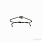 Anil Arjandas Jewels: Hamsa Black Silver Beaded Drawstring Bracelet