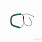 Anil Arjandas Jewels: Cylindrical Malachite & Black Diamond Silver Drawstring Bracelet